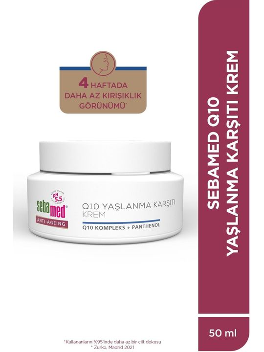Sebamed Q10 Yaşlanma ve Kırışıklık Karşıtı Koruyucu Anti-Age Krem 50ML