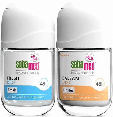 Sebamed Roll-On 50ML Balsam Hassas/Sensitive + Roll-On 50ML Fresh (Karma 2 Li Set)