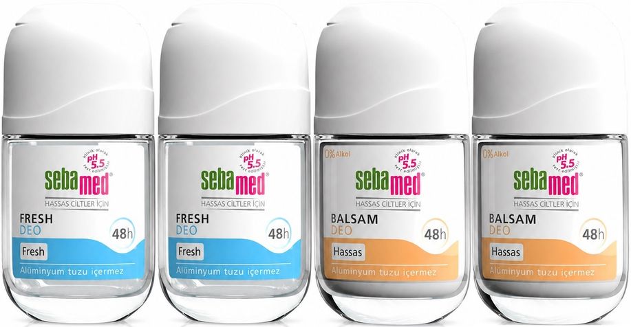 Sebamed Roll-On 50ML Balsam Hassas/Sensitive + Roll-On 50ML Fresh (Karma 4 Lü Set)