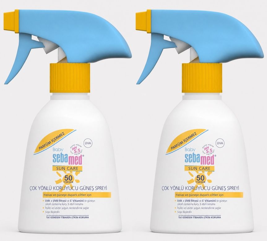 Sebamed Sun Care Bebek Güneş Losyonu Kremi Sprey 50+ 200ML PARFÜMSÜZ (Hassas Ciltler) (2 Li Set)