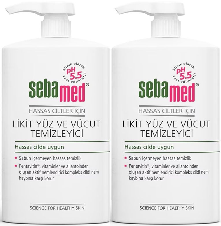Sebamed Yüz ve Vücut Temizleyici Likit 300 ML (2 Li Set)