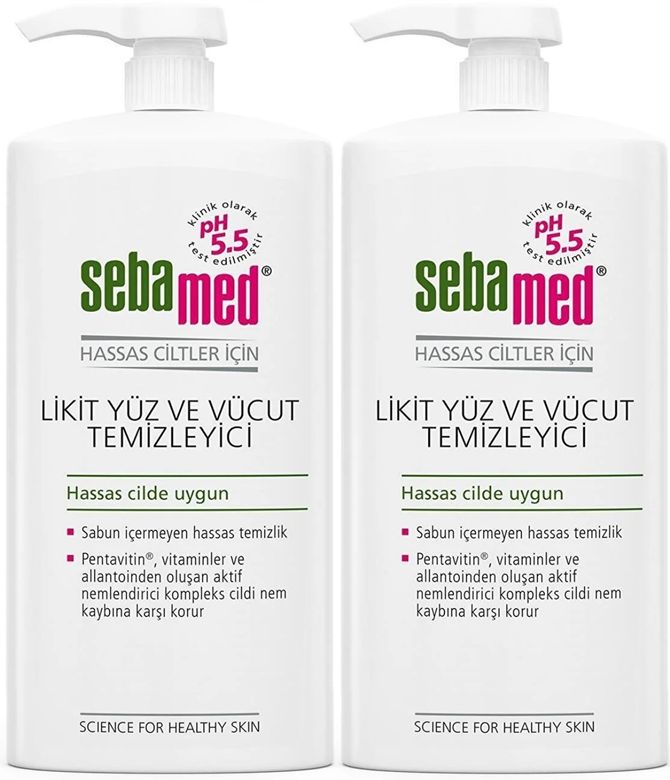 Sebamed Yüz ve Vücut Temizleyici Likit 750 ML (2 Li Set)