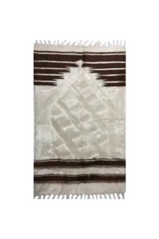 Seccadem 2036554 Bej Siirt Battaniyesi El Dokuma Tiftik Seccade 80X120