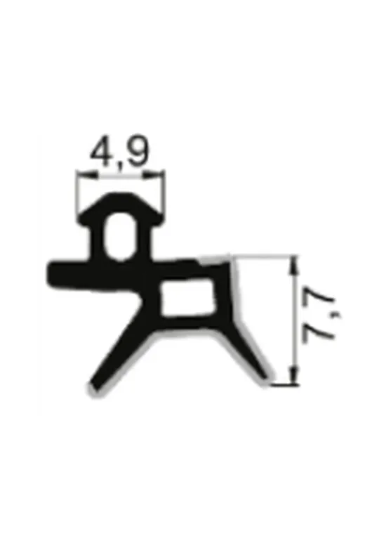 SEÇİL NAT-05-20M Nat 05 Orijinal Pvc Pimapen Pencere Ve Kapı Contası Fitili 30 Metre (Gri)
