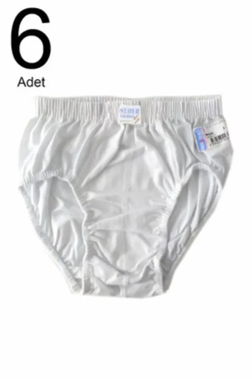 Seher SEC0037SEC Erkek Çocuk Beyaz 6 Adet Kilot