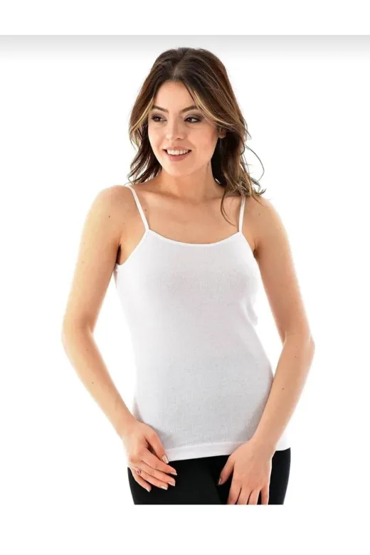 Seher Yıldızı S-EWSY12 0061 Ribana İp Askili Atlet 12 Adet