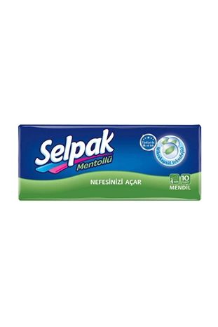 Selpak nauWJ3Vr1p Mentollü Mendil 10 Lu Paket 10 Adet (100 Adet)