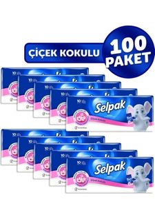 Selpak ndO57kALtR Çiçek Kokulu Mendil 100'lü