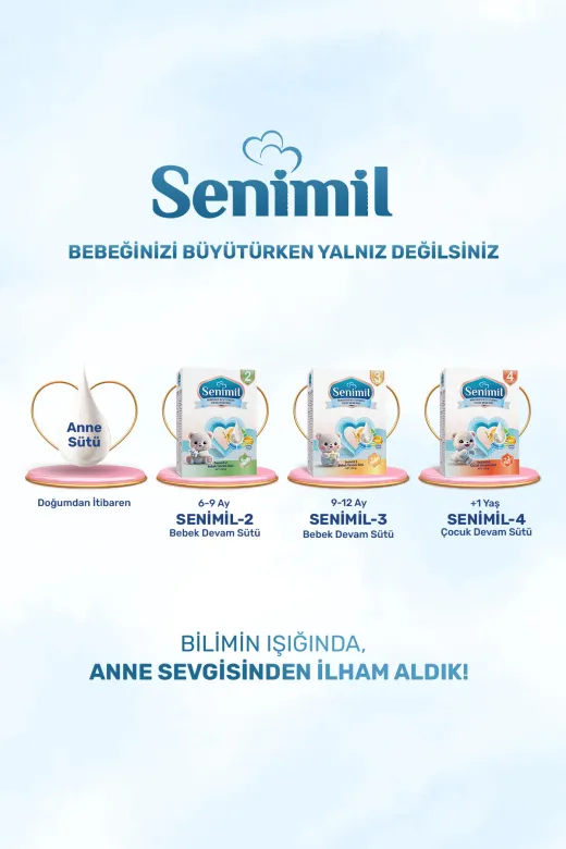 SENİMİL SNML32 Senimil-4 Çocuk Devam Sütü 250 Gr (+1 Yaş) 5’Li Avantaj Paketi
