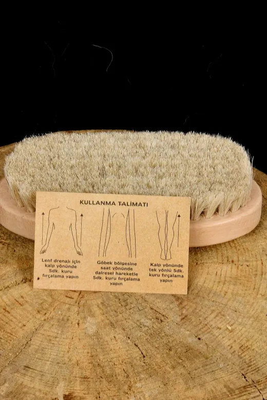 SEON Hakiki At Kılı %100 Doğal At Kılı Selülit Batık Fırçası Ve Kabak Lifli Ballı Eşek Sütlü Aloe Veralı Sabun 3'lü Set