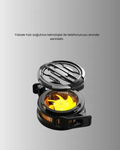 Sessiz Fanlı Rgb Işıklı Telefon Soğutucu Oyun Cihazları İçin