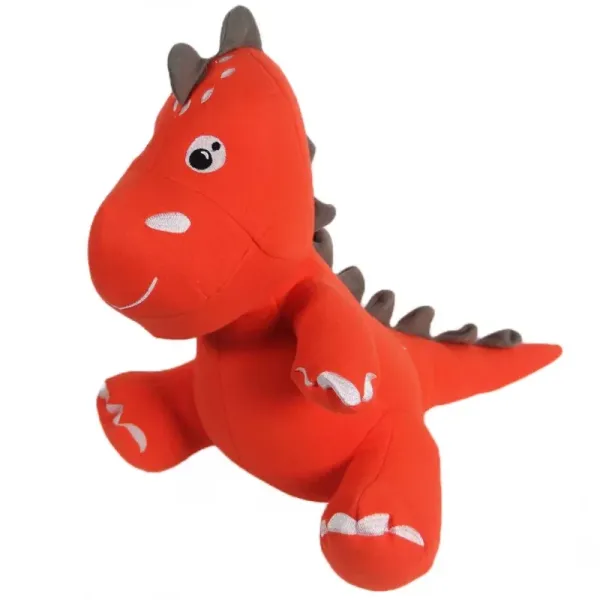 Sevimli Dino Peluş Oyuncak 40 cm Turuncu Renkli