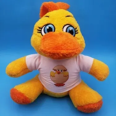 Sevimli Peluş Civciv Tişörtlü 24 Cm Dekoratif Oyuncak