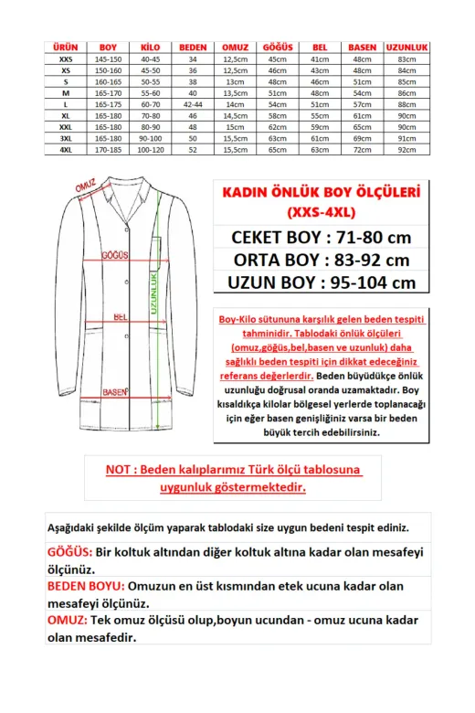 SEZA TEKSTİL 100200220 Gri Iş Önlüğü Temizlikçi Çaycı Fabrika Otel Mutfak Meslek Lisesi Stajyer Kadın Önlüğü