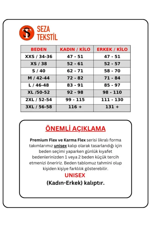 SEZA TEKSTİL 150500300 Siyah Premium Flex Unisex Likralı Scrubs Doktor Hemşire Üniforma Takım