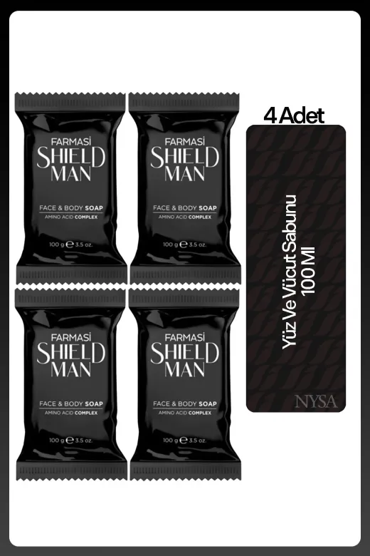 Shield Man Yüz Ve Vücut Sabunu 100G - 4Adet