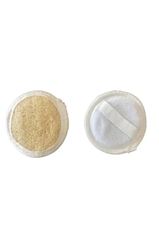 Shower S104 Yüz Kesesi Doğal Kabak Lifi 9*9 Cm Yuvarlak