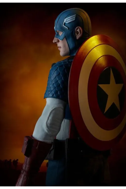 Sideshow Collectibles KRKCCPTMRC Captain America Sixth Scale Figure
