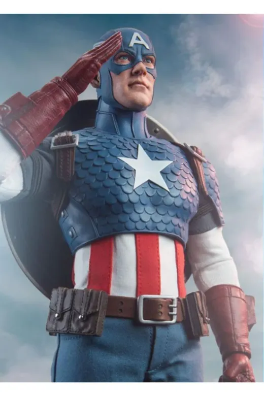 Sideshow Collectibles KRKCCPTMRC Captain America Sixth Scale Figure