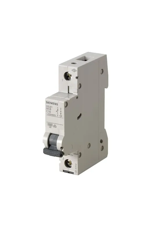 Siemens 4001869524702 20A; 1 Fazli; 5Sl Classic Anahtarli Otomatik Sigorta; 6Ka; B Tipi; Çabuk Karakterli