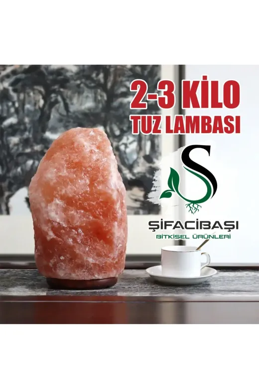 şifacıbaşı şifa01 Şifacibaşi Himalaya Tuz Lambası 2 3 Kilo Kablo+Ampul Seti