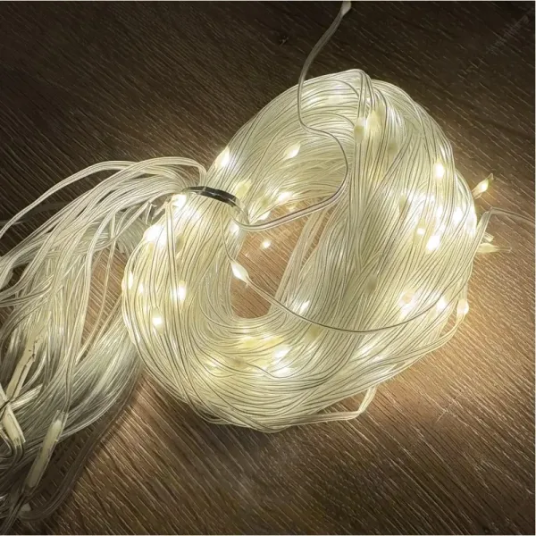 Şık Perde Led 240 Led Sarı Işık 3x3 Metre Dekorasyon