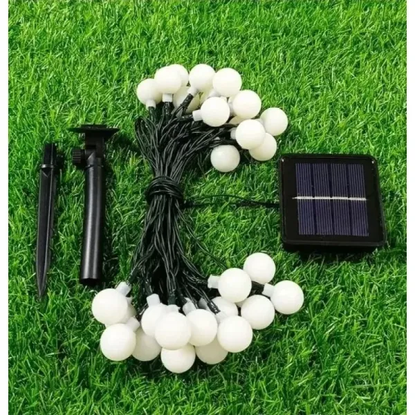 Şık Rgb Led Işık 5 Metre 28 Adet Top Siyah Kablolu