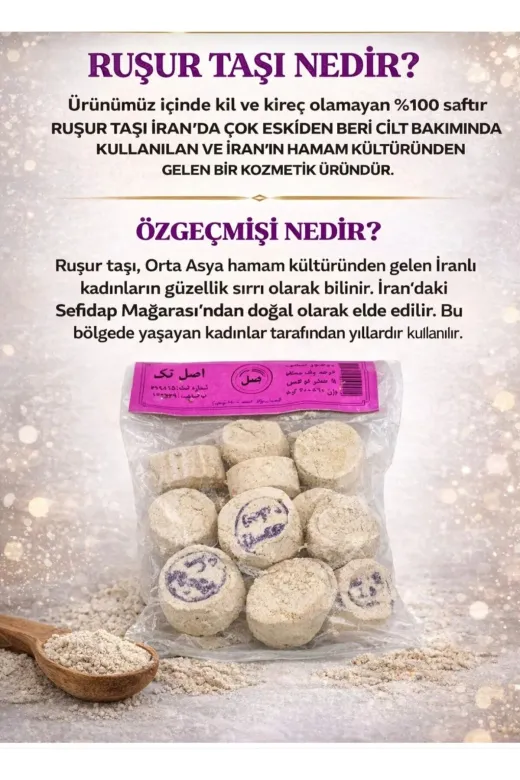 şilanAVM tyidbdb 100 Adet Orijinal Ruşur Taşı. Ölü Derinlerden Arındır