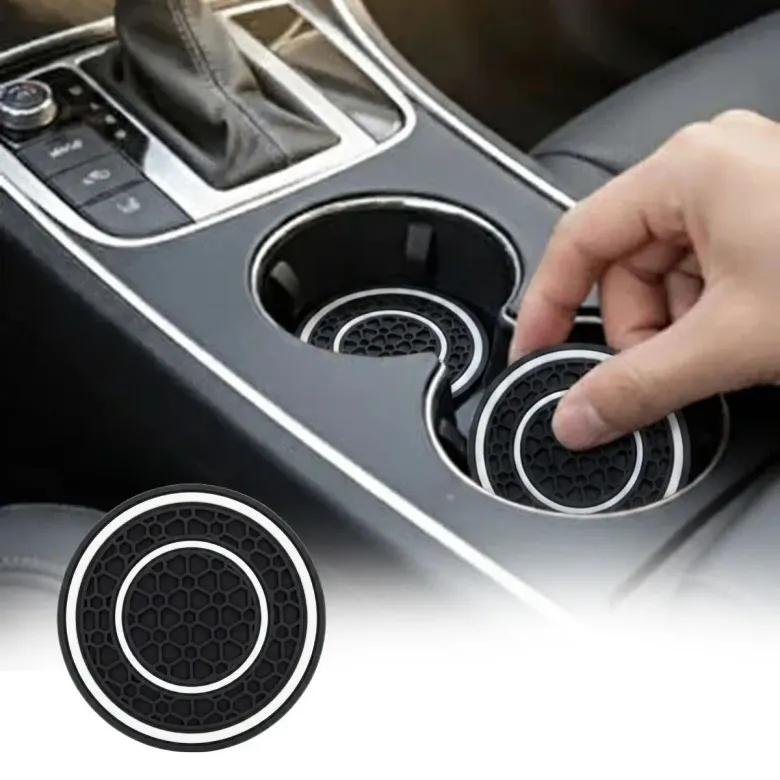 Silikon Araç Bardak Altlığı 70 mm – Kaymaz Telefon ve Para Tutucu Mat (4745)