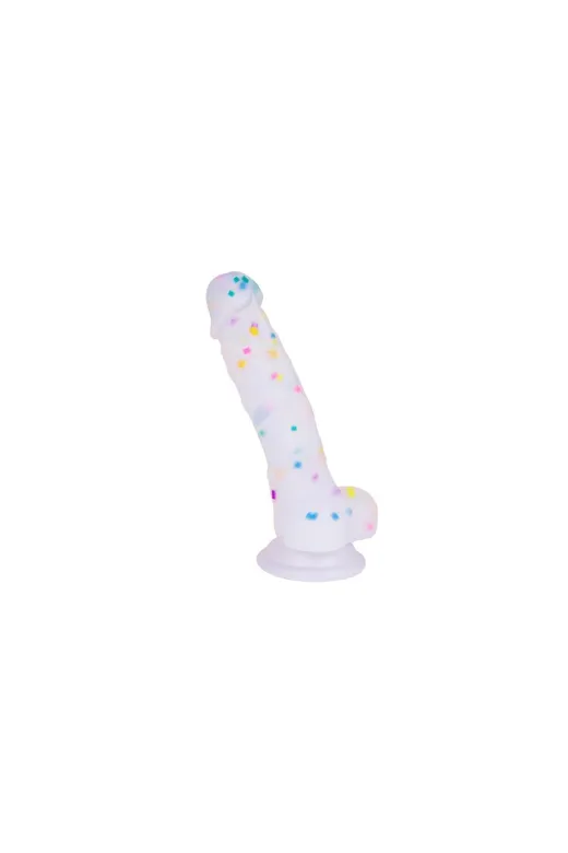 Silikon Realistik Gökkuşağı Dildo 18Cm