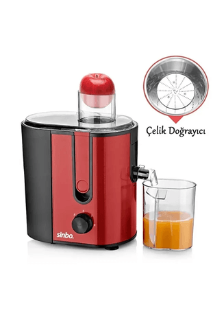 Sinbo Sj-3194 Katı Meyve Sıkacağı Kırmızı