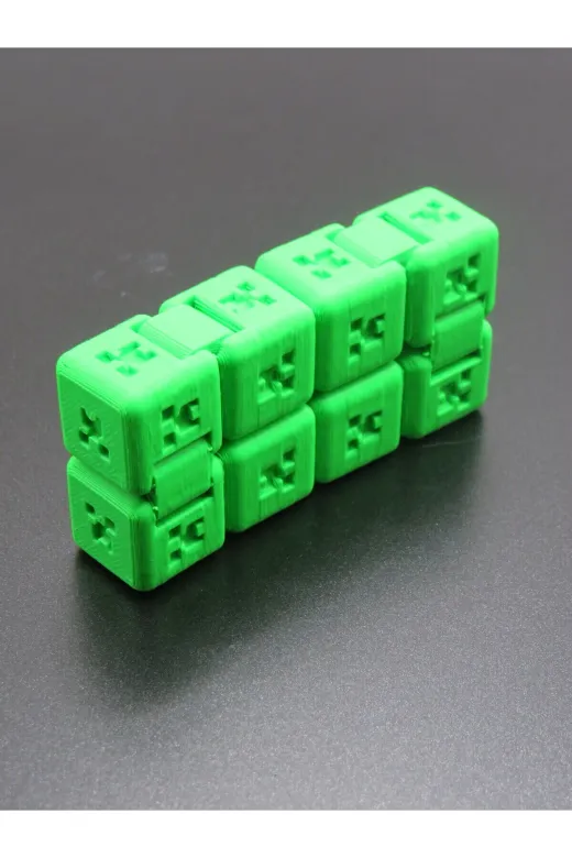 SİRİUS3D 629652656595 ? Creeper Temalı Infinity Cube – Sonsuz Döngü Küpü