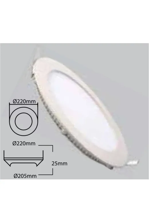 SİRİUSTAR TYC267265F93F67800 18W 4000K Ilık Beyaz 1530-1620Lm A Enerji Sınıfı Sıva Altı Led Panel Armatür 220X205Mm
