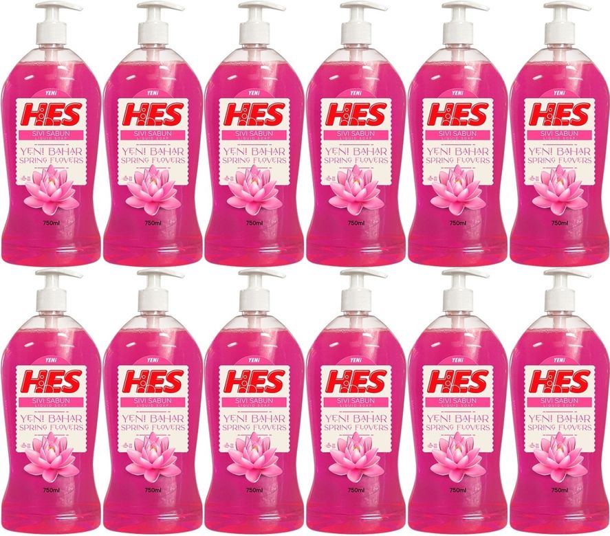 Sıvı Sabun 750ML Yeni Bahar (Pompalı) (12 Li Set)