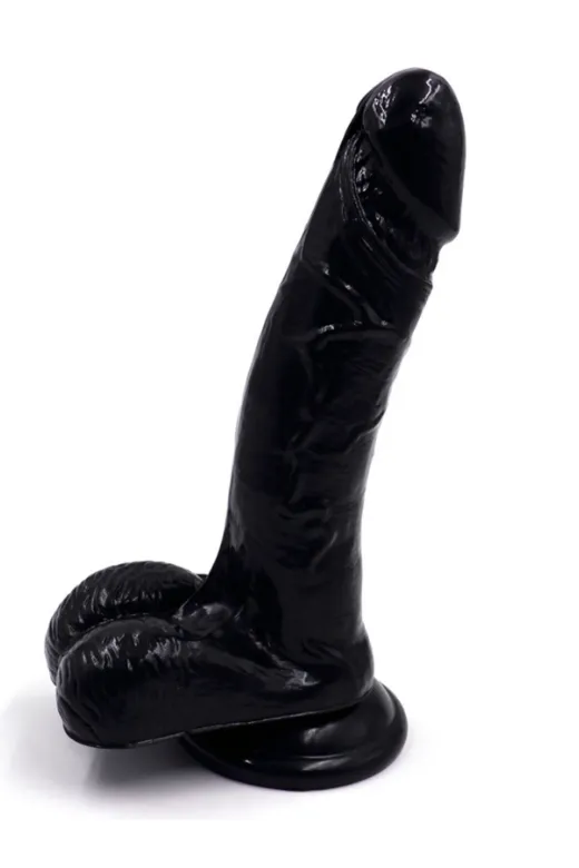 Siyah 19,2 Cm Realistik Dildo No:184
