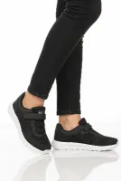 Siyah Beyaz Cırtlı Unisex Spor Ayakkabı