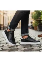 Siyah, Beyaz Ve Siyah Beyaz Taban Comfort Hafif Ortopedik Klasik-Spor Ayakkabı
