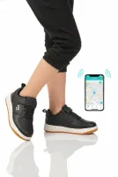 Siyah Cırtlı Unisex Çocuk Spor Ayakkabı