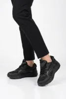 Siyah Fileli Bağcıklı Unisex Spor Ayakkabı