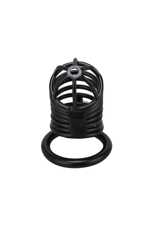 Siyah Metal Penis Kilidi 40Mm – Ayarlanabilir Çelik Kafes + Asma Kilit