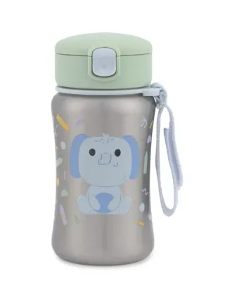 Skip Hop Besties Squad Paslanmaz Çelik Pipetli Suluk Fil