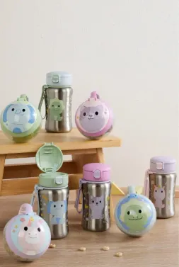 Skip Hop Besties Squad Paslanmaz Çelik Pipetli Suluk Unicorn