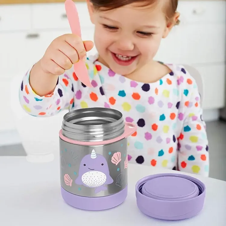 Skip Hop Zoo Paslanmaz Çelik Termos 325 ml Narwhal
