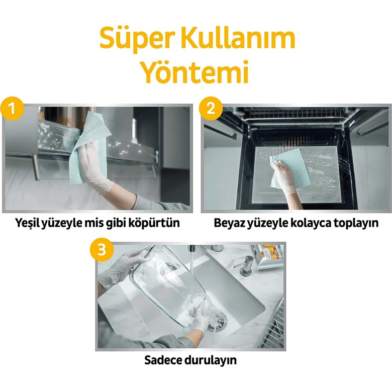 Sleepy HFHJGF120KJGK Yüzey Temizlik Mendili Yağ Çözücü 30 Adet