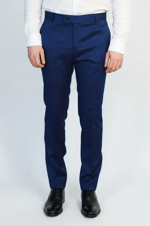 Slim Fit Koyu Mavi Erkek Pantolon - Wessi