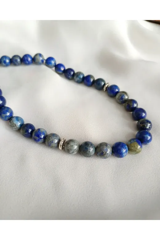 SM DOĞALTAŞ LLT-1 Lapis Lazuli Doğal Taş Tespih