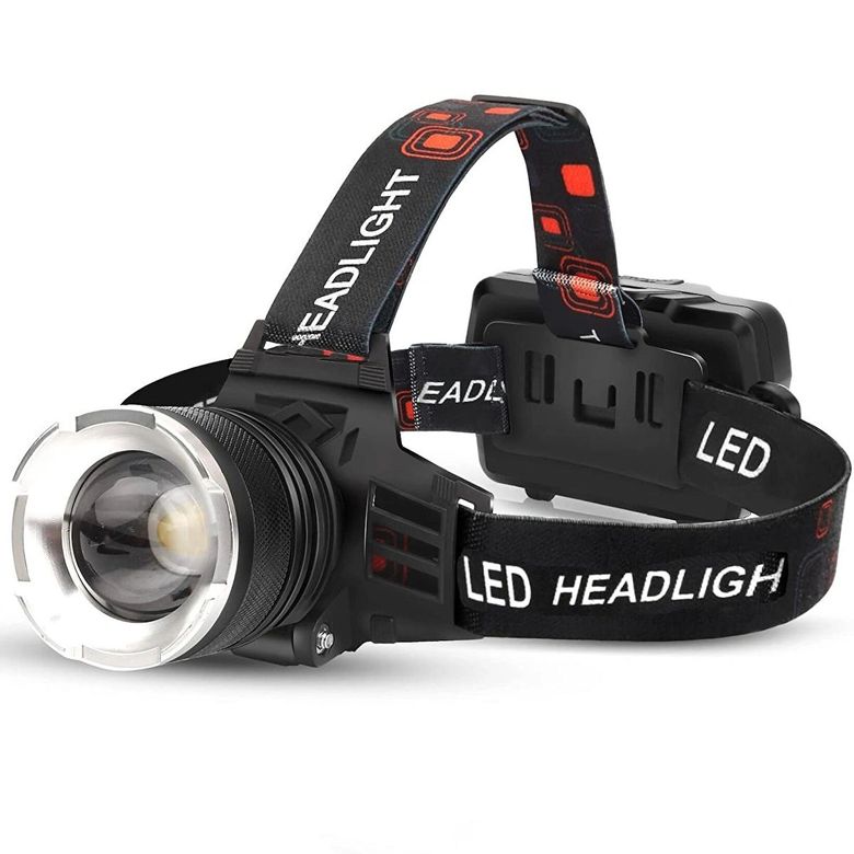 SMALL SUN Sm-T116A Şarjlı Kafa Lambası 50 Watt Profesyonel Kafa Feneri Tg Led Zoom Özellikli