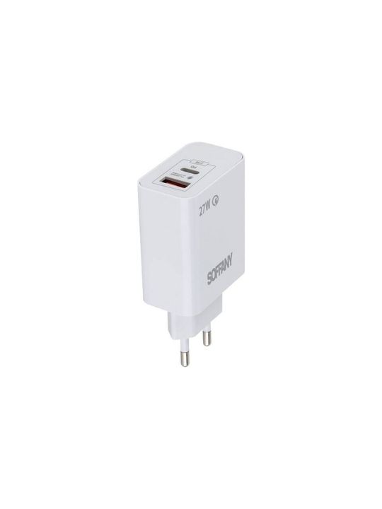 Soffany Sy-228 Usb-A + Usb-C Turbo Şarj Başlığı