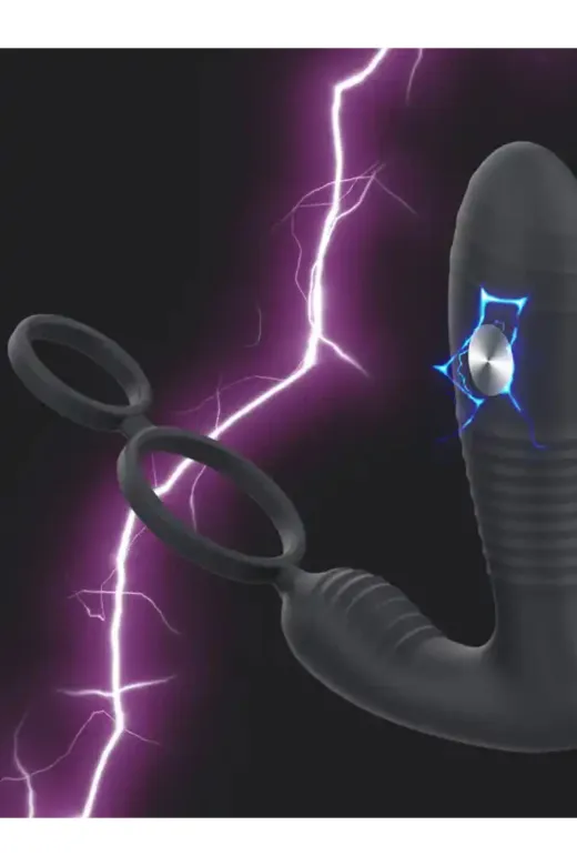 Şoklu Penis Halkalı App Control Anal Vibratör