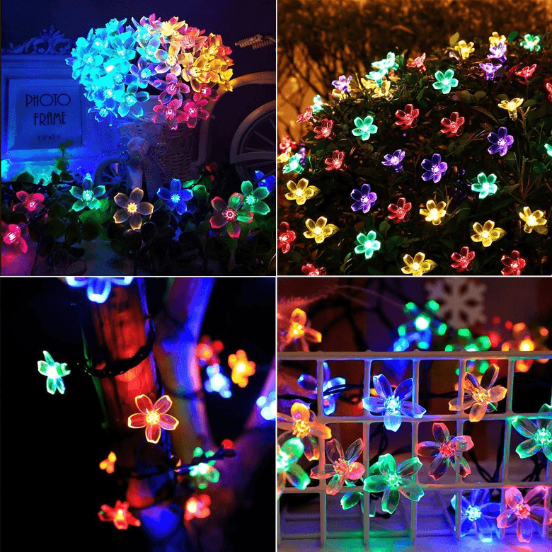 Solar 5m 50 Led Papatya Rgb 8 Fonksiyonlu